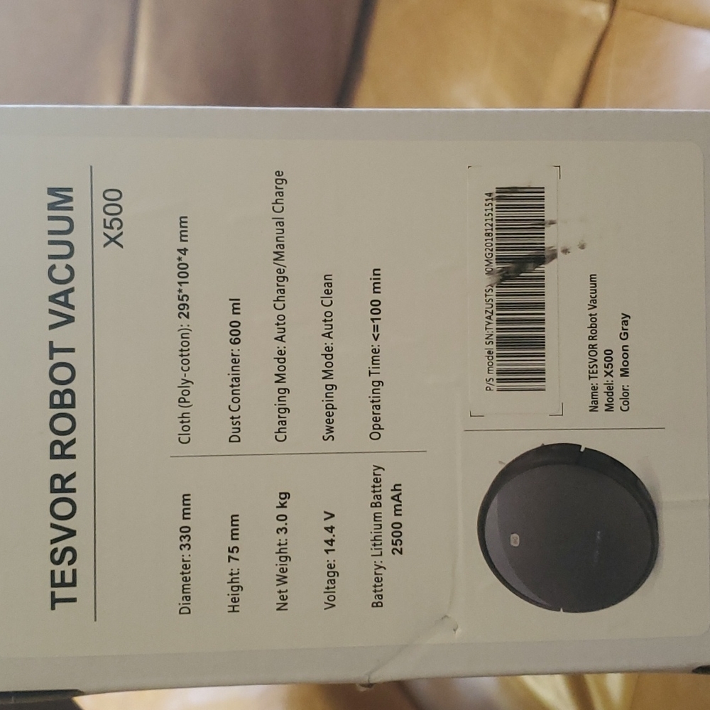 Tesvor Robot Vacuum X500 (New in box) - Picture 2 of 10